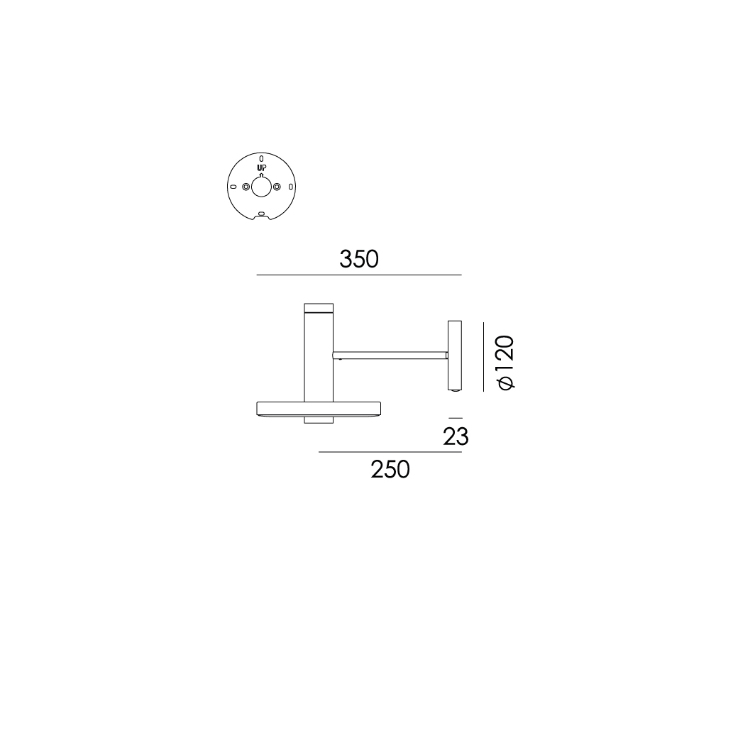dimensiontononebeadswall35downlight dimensiontononebeadswall35downlight