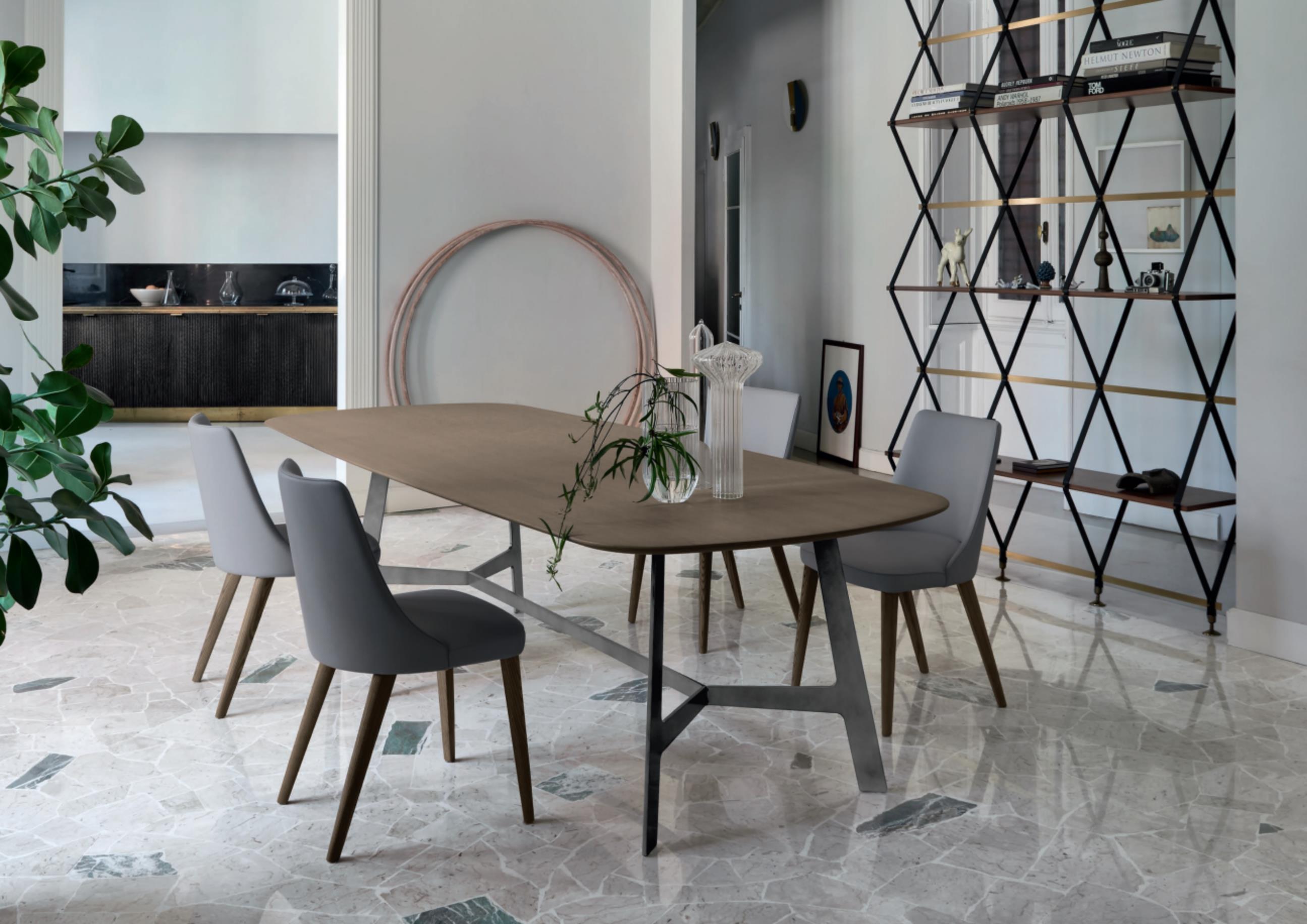 Vero Tisch OVAL mit Holz 