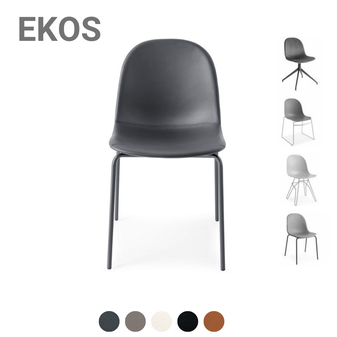 Stuhl Academy EKOS mit verschiedenen Gestellarten